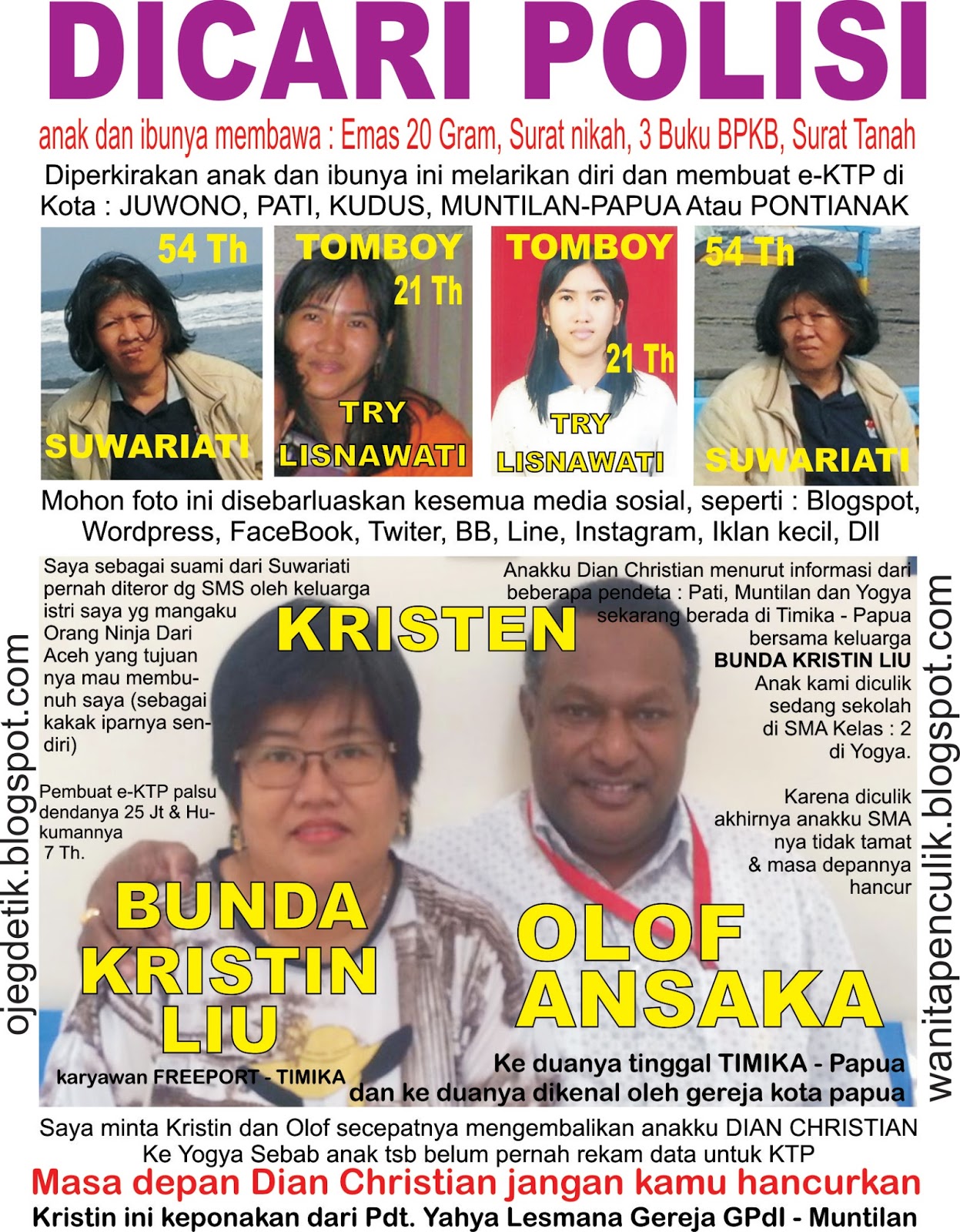 Jakarta, Bandung, Surabaya, Semarang, Yogyakarta, Malang