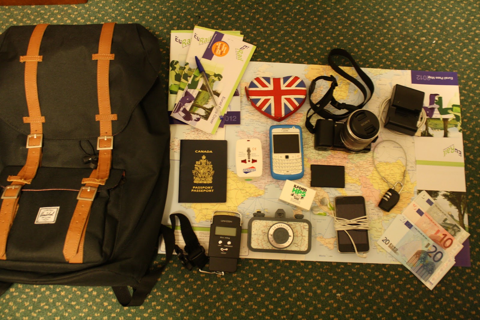 Maps and Camera Snaps What's In My Bag