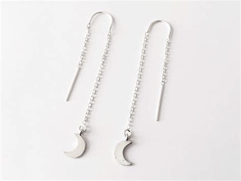 Threader Earrings Moon